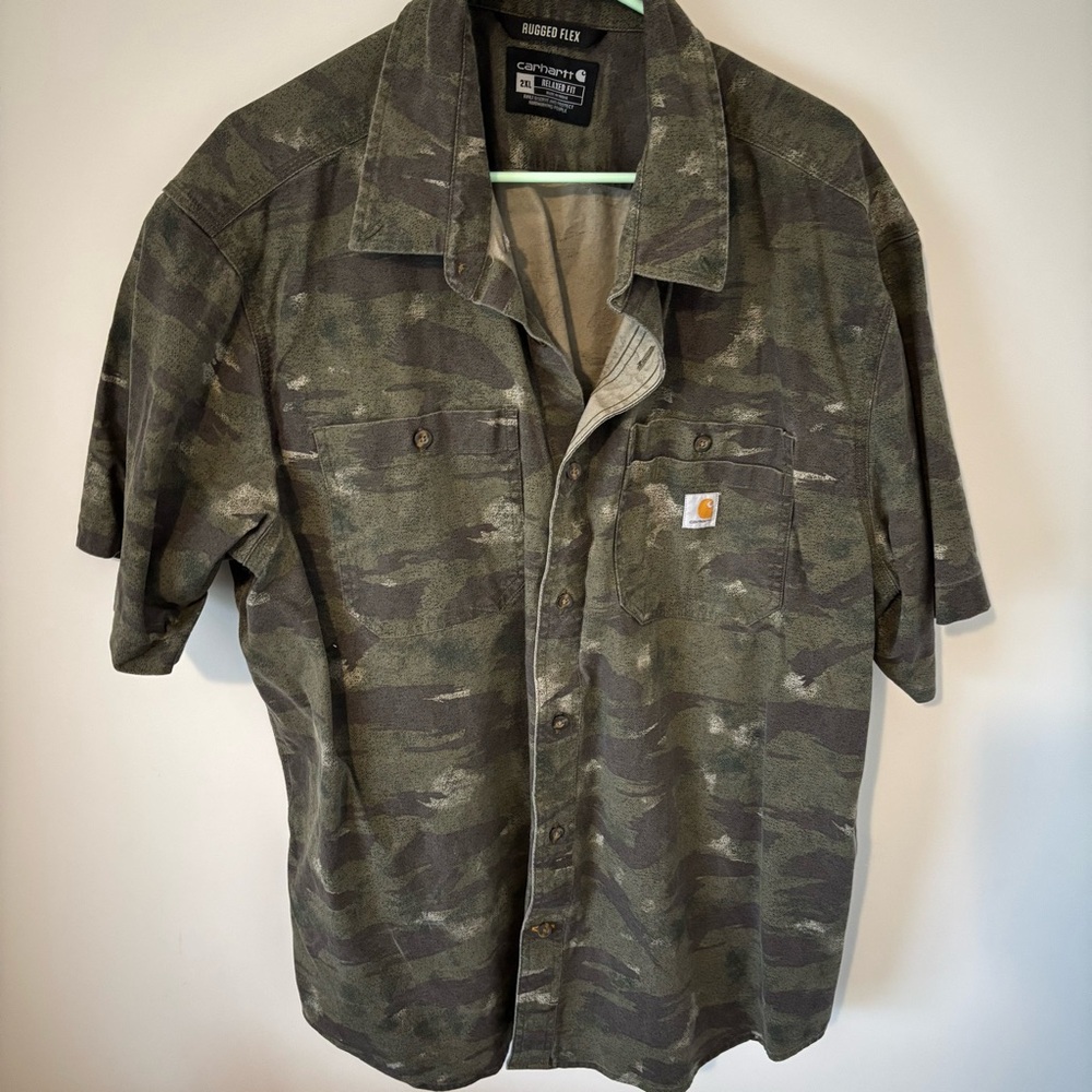 Carhartt Rugged Flex XXL Camo Short Sleeve